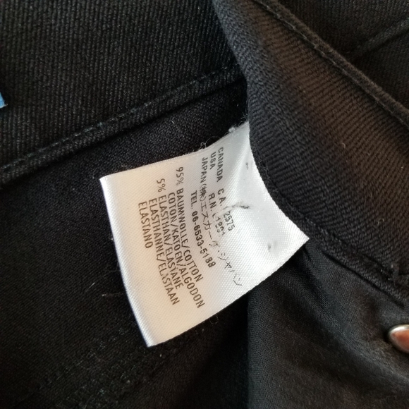 🌸 Escada Sport Linda Black Stretch Straight Leg High Rise Jeans Pants Size 2 - Picture 8 of 8